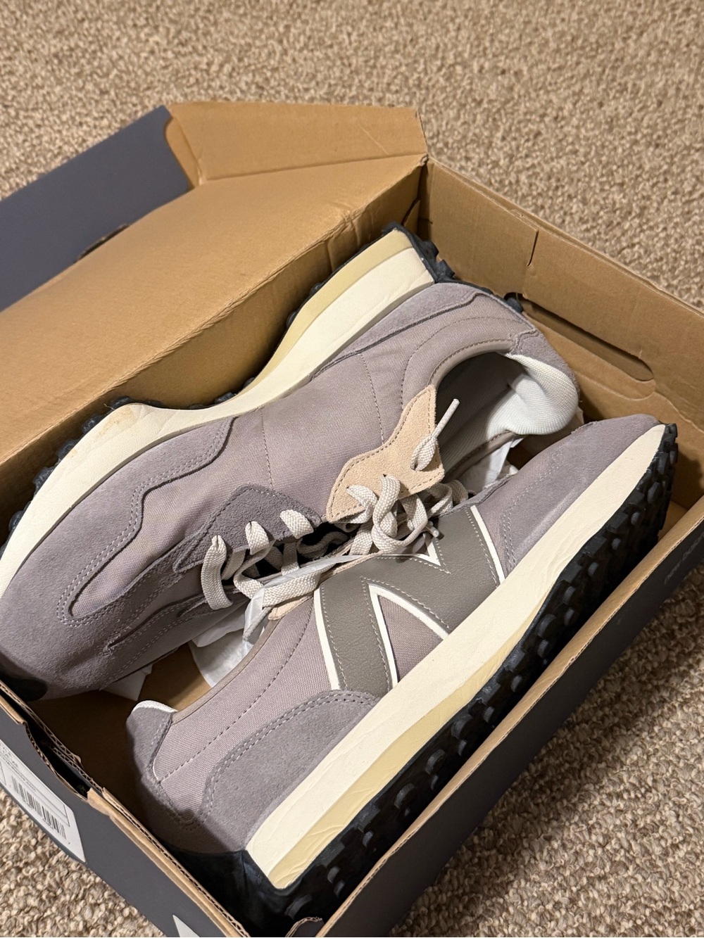 Mens New Balance 327 Grey Day